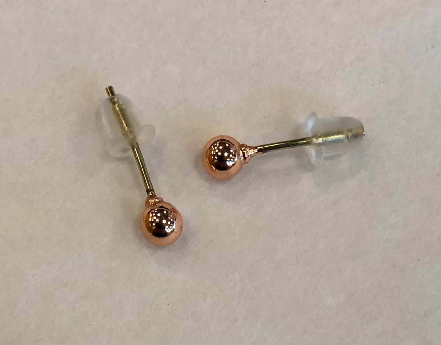 Small Ball Studs in Rose Gold
