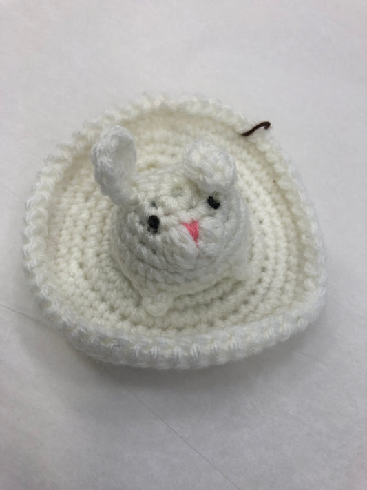 Crochet Bunny Ring Dish