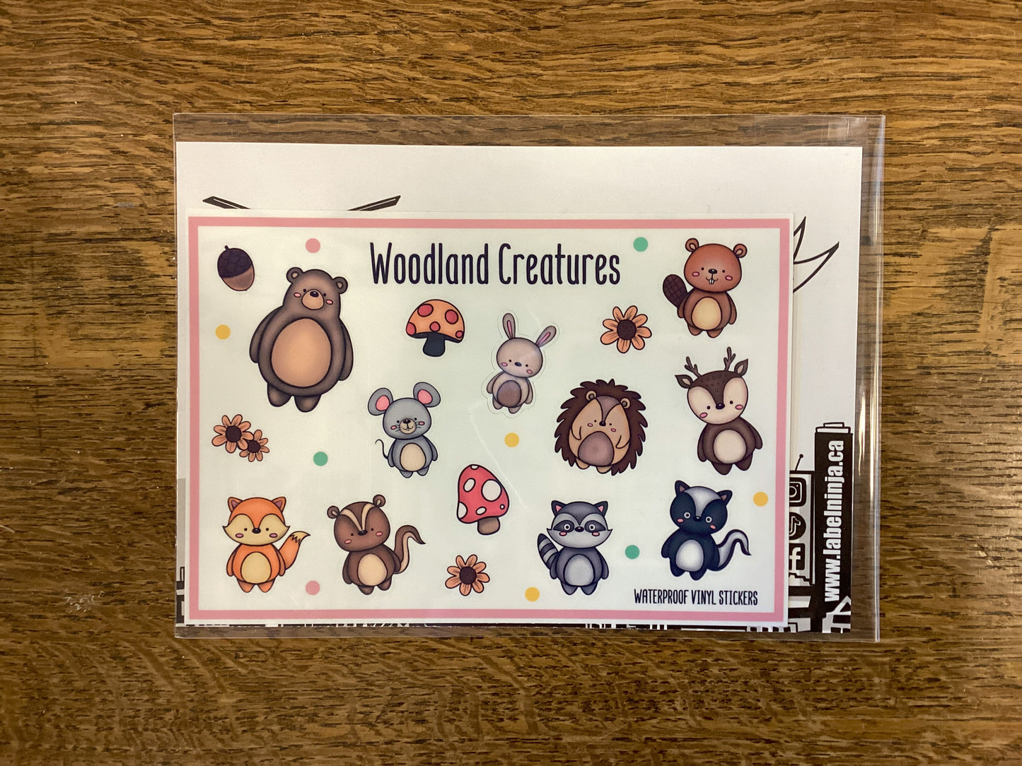Woodland Creatures Sticker Sheet