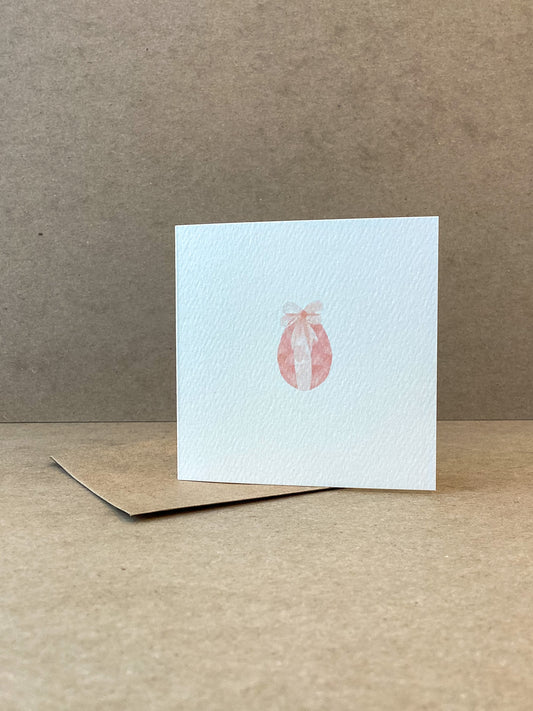 Pink Easter Egg Mini Card