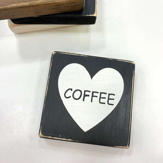 Rustic Coffee Shelf Sitter