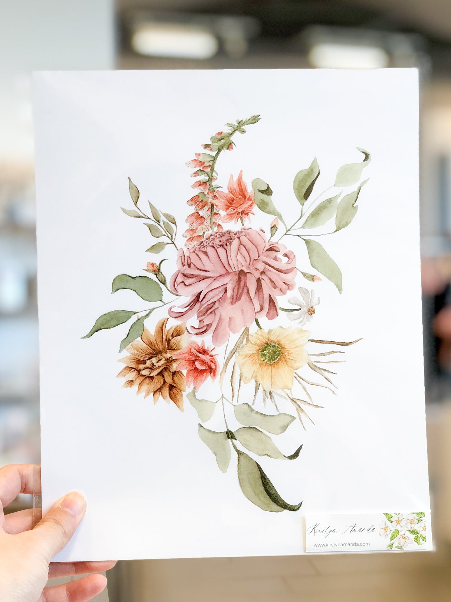 Foxglove Bouquet Print