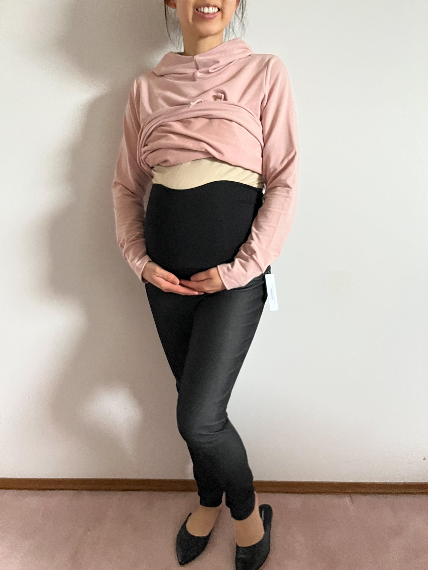 Elodie Hoodie in Pale Pink