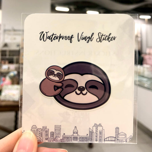 Mommy And Baby Sloth Sticker