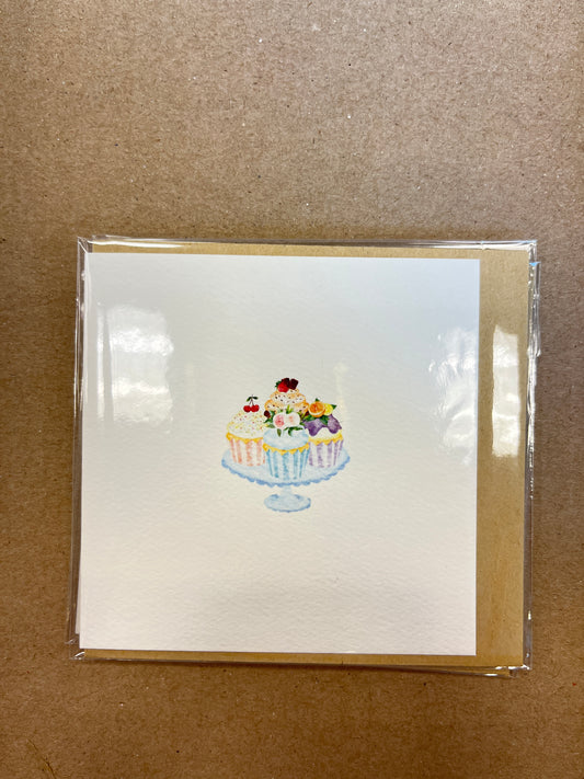 Tray of Cupcakes Mini Card