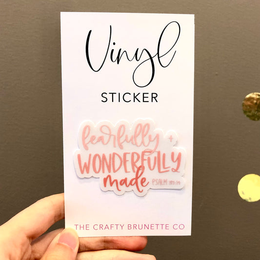 Wonderfully Made Sticker