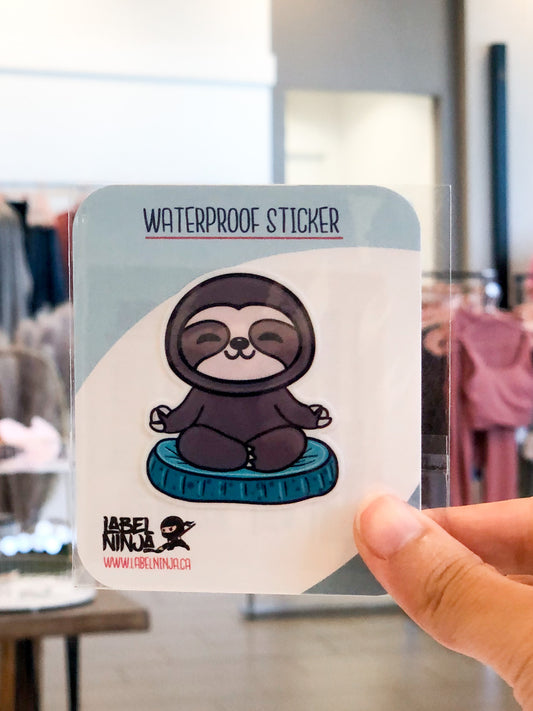 Sloth Yoga Sticker
