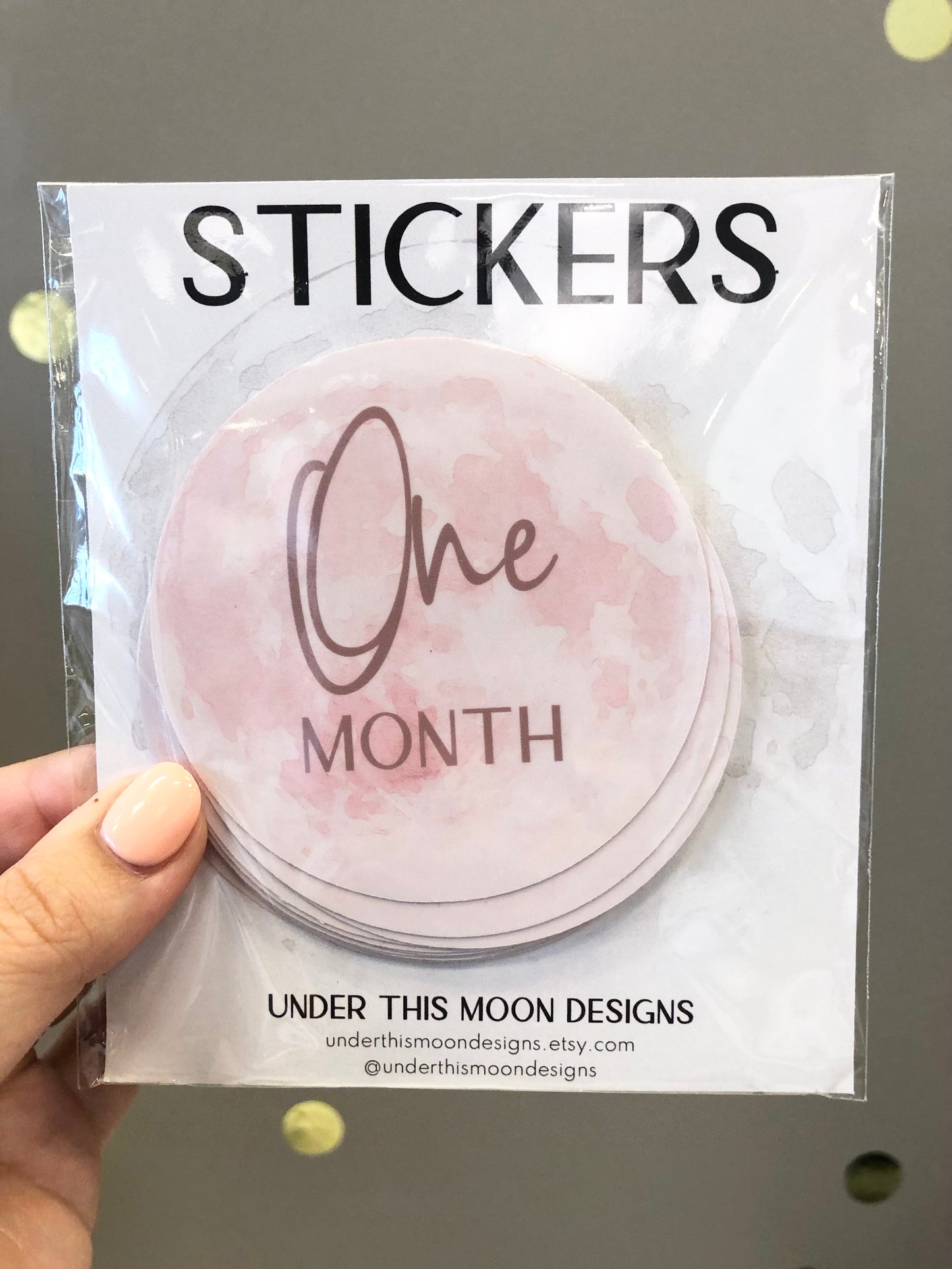Monthly Moon Milestone Stickers