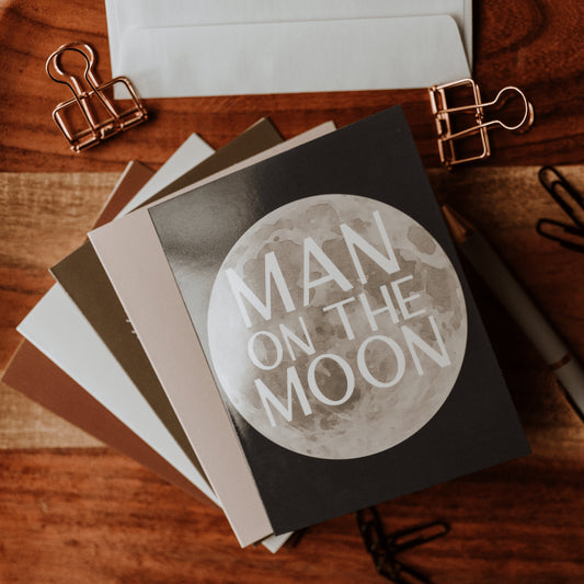 Man on the Moon Greeting Card