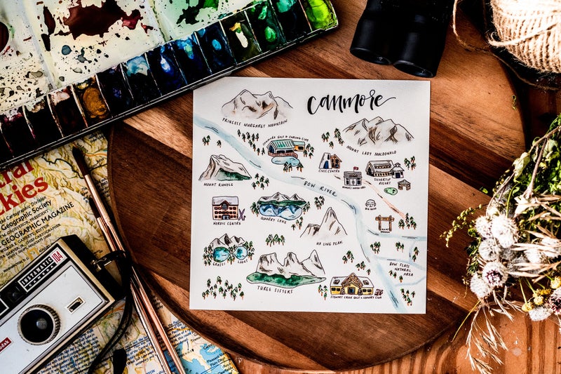 Canmore Map Print